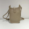 Pochette Portable en Cuir Grainé