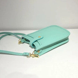 Pochette Portable en Cuir Grainé