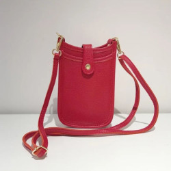 Pochette Portable en Cuir Grainé