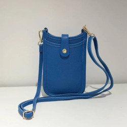 Pochette Portable en Cuir Grainé