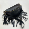 Sac Banane En Cuir (Grand Format) Avec Franges