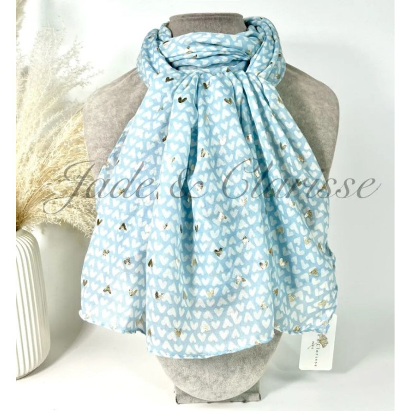 Echarpes Motif  " Coeur  "