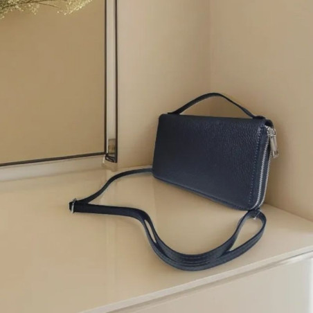 Sac Compagnon en Cuir Grainé
