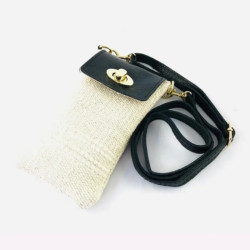 Sac Pochette Téléphone En Raphia – Rabat Cuir