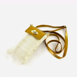 Sac Pochette Téléphone En Raphia – Rabat Cuir