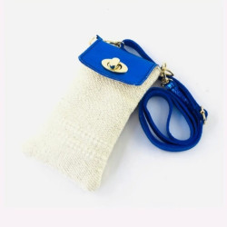 Sac Pochette Téléphone En Raphia – Rabat Cuir