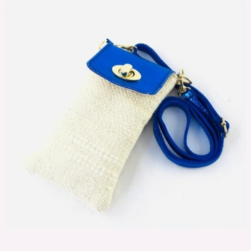 Sac Pochette Téléphone En Raphia – Rabat Cuir