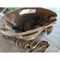 Sac bohème à franges avec bandoulière