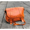 Sac cartable en Cuir et Daim