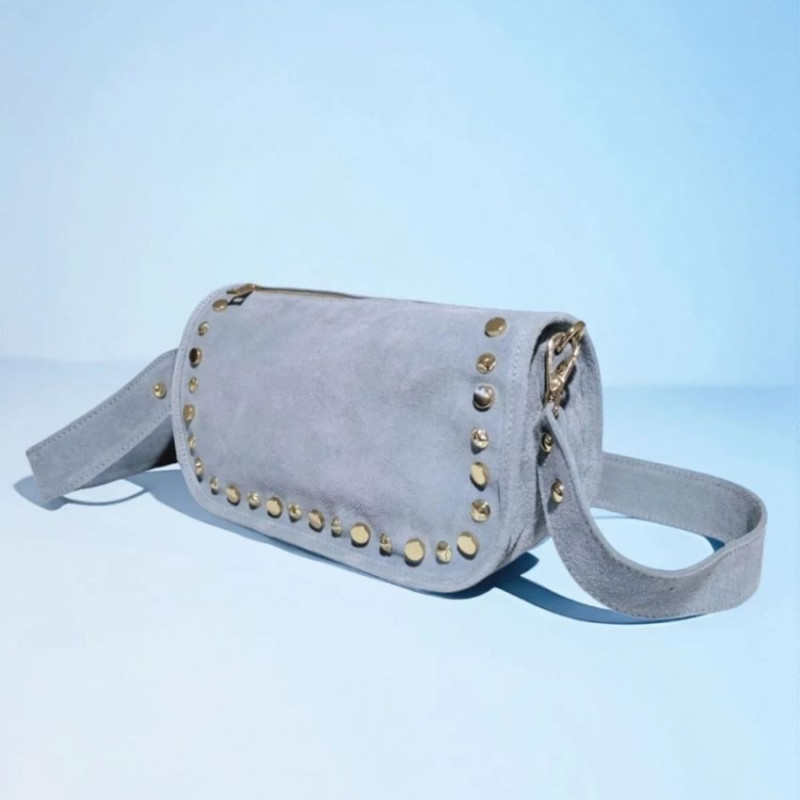 Sac avec Bandoulière en Daim "Clouté"