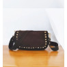 Sac avec Bandoulière en Daim "Clouté"