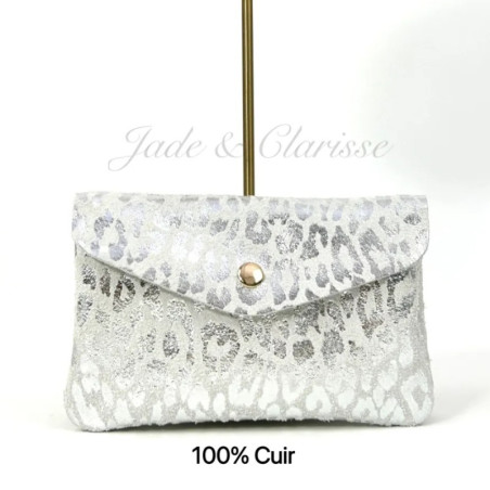 Grand porte monnaie Cuir "Eléonore" Irisé