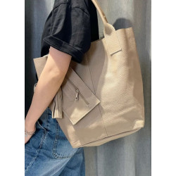 Sac Cabas en Cuir avec Pochette