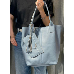 Sac Cabas en Cuir avec Pochette