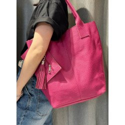 Sac Cabas en Cuir avec Pochette
