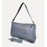 Sac porté épaules en cuir grainé double compartiment