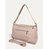 Sac porté épaules en cuir grainé double compartiment