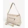 Sac porté épaules en cuir grainé double compartiment