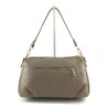 Sac porté épaules en cuir grainé double compartiment