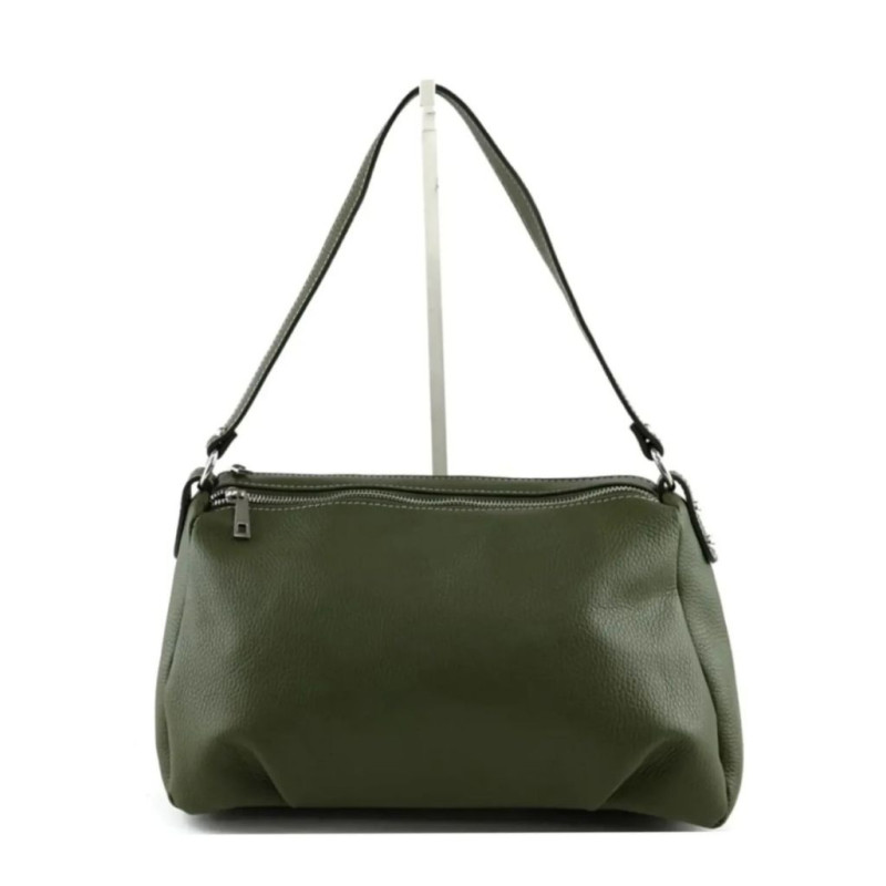 Sac porté épaules en cuir grainé double compartiment