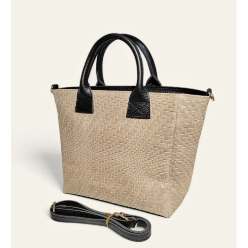 Sac Cabas En Cuir Avec Bandoulière