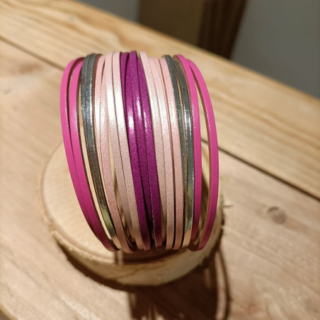 Bracelet Cuir Multi Couleurs