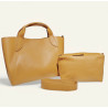 Sac Cabas en Cuir Grainé avec sa pochette