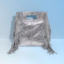 Sac Porté Main en Cuir Irisé