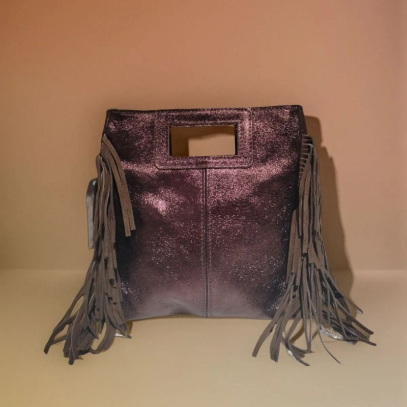 Sac Porté Main en Cuir Irisé