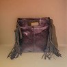 Sac Porté Main en Cuir Irisé