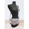 Sac bandoulière en Cuir Irisé avec sa Pochette