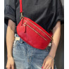 Sac Banane Cuir Grainé "Double Fermeture"