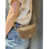 Sac Banane Bicolore En Cuir Et Daim