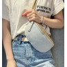 Sac Banane Bicolore En Cuir Et Daim