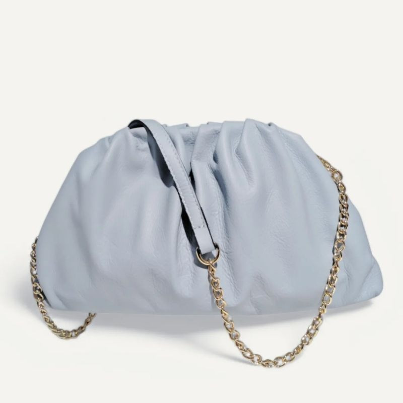 Sac bandoulière en Cuir Grainé avec chaînette