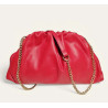 Sac bandoulière en Cuir Grainé avec chaînette