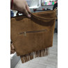 Sac bandoulière en Daim clouté avec franges