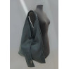 Sac porté épaule en cuir grainé avec pochette