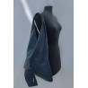 Sac porté épaule en cuir grainé avec pochette