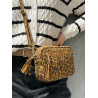 Sac Bandoulière en Cuir Motif Animal "Couleur Camel"