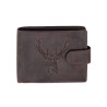 Porte-Monnaie Cerf en Cuir Vieilli