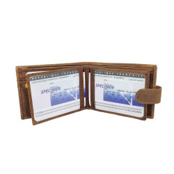 Porte-Monnaie Pêche  en Cuir Vieilli