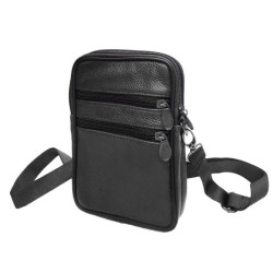 Pochette Bandoulière en Cuir Double compartiments