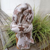 Echarpe Motif Feuille "Camel"