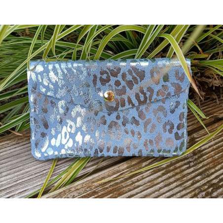 Grand porte monnaie Cuir "Eléonore" Irisé