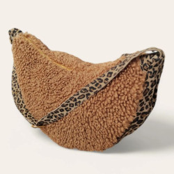 Sac Banane Cuir et Laine "Maxi Format"