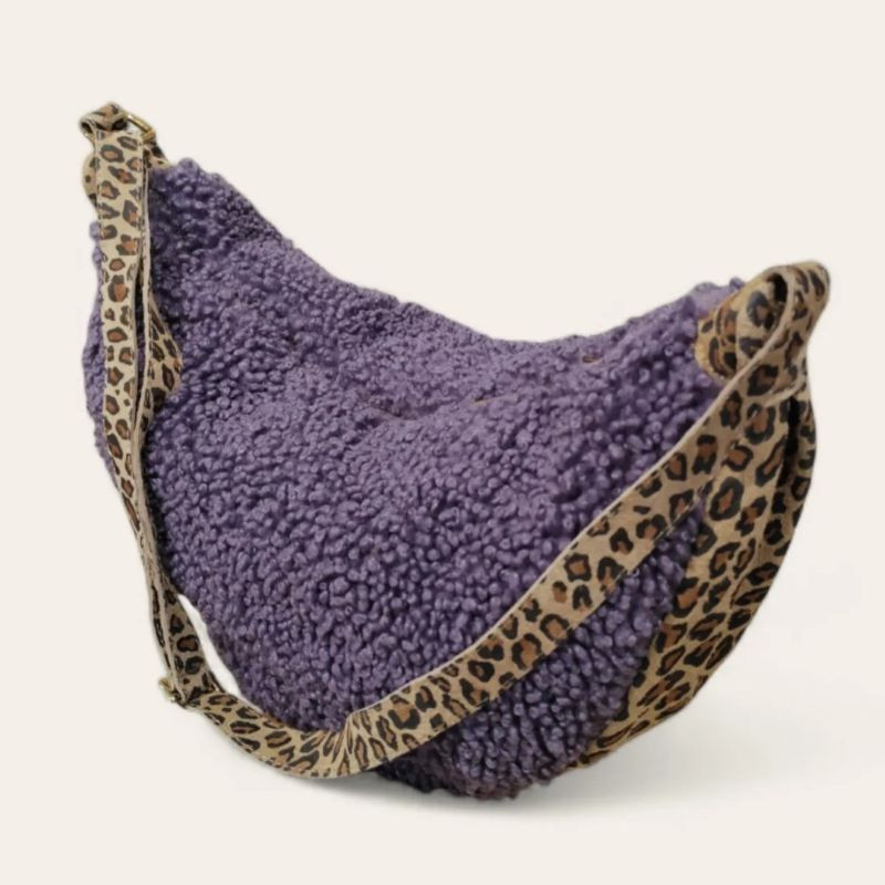 Sac Banane Cuir et Laine "Maxi Format" Sac Banane Cuir et Laine "Maxi Format"