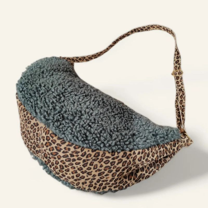 Sac Banane Cuir et Laine "Maxi Format" Sac Banane Cuir et Laine "Maxi Format"