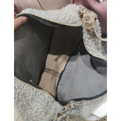 Sac Banane Cuir et Laine "Maxi Format"
