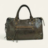 Sac Porté Main et Bandoulière en Cuir Vieilli